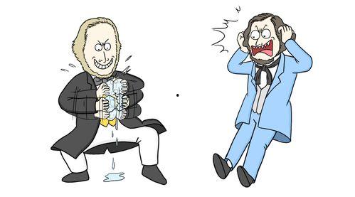 吃瓜群众的绘画图片,趣味横生的市井百态